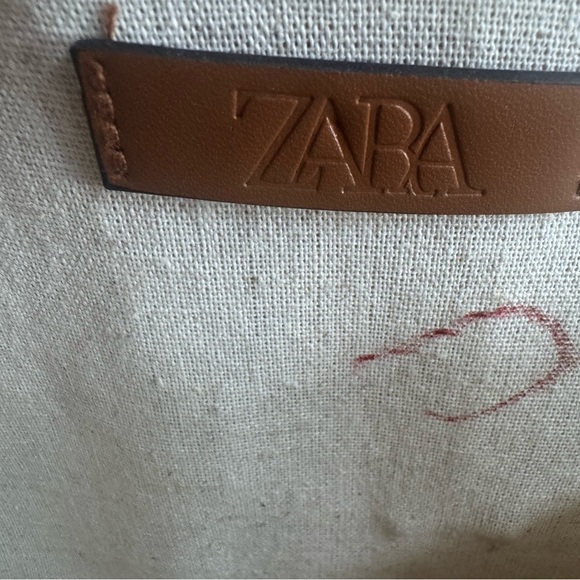 Zara Rigid Crossbody Rattan Box Top Handle Shoulder Basket Bag Woman - Picture 5 of 6